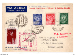 Primo Volo (Vaticano) Milano Basilea Del 29.8.48 - IMABA - Nuevos