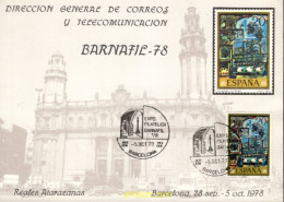 720789 MNH ESPAÑA Hojas Recuerdo 1978 BARNAFIL-78 - Neufs