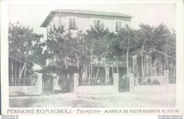 Ae46 Cartolina Fiumetto Marina Di Pietrasanta Pensione Romagnoli Lucca - Lucca