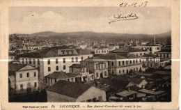 SALONIQUE . RUE AMIRAL COUNDOURIOTIS AVANT LE FEU . 1918   (Trait Blanc  Pas Sur L'original ) - Grèce