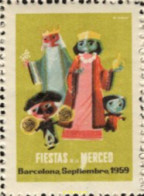 720873 MNH ESPAÑA Viñetas 1959 FIESTAS DE LA MERCED - BARCELONA - Neufs