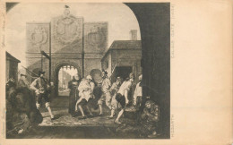 Postcard Painting Hogarth Calais Gate - Peintures & Tableaux