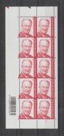 Belgium 2002 King Albert II € 0.42 Full Sheet Plate 4 MNH ** - Royalties, Royals