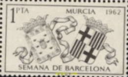 721011 MNH ESPAÑA Viñetas 1962 SEMANA DE BARCELONA EN MURCIA - Nuevos