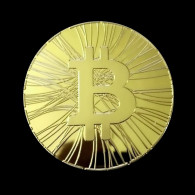 Pièce Médaille NEUVE Plaquée Or - Bitcoin Antana BTC - Andere & Zonder Classificatie