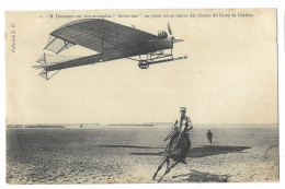 CPA 51 M. DAMANEST Sur Son Monoplan "Antoinette" , En Plein Vol Au-dessus Des Plaines Du Camp De Châlons - Camp De Châlons - Mourmelon