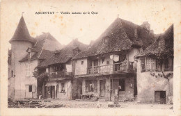 FRANCE - Argentat - Vieilles Maisons Sur Le Quai - Vue Générale - Carte Postale Ancienne - Argentat