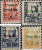 729672 HINGED ESPAÑA. Canarias 1937 SELLOS HABILITADOS PARA EL CORREO A CANARIAS - Unused Stamps