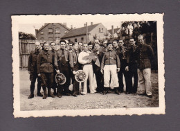 Photo Originale Vintage Snapshot Guerre 39-45 Prisonniers Stalag IV D Torgau  ( 58909 ) - Guerra, Militares