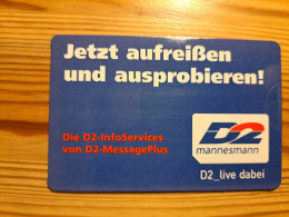 D2 Lottery Card Germany - Autres & Non Classés