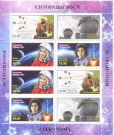 2022. Tajikistan, Space, Astronomy, Biruni,Y.Gagarin,V.Tereshkova, Sheetlet, Mint/** - Tajikistan