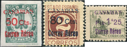 729982 HINGED ESPAÑA. Canarias 1937 SELLOS HABILITADOS PARA EL CORREO A CANARIAS - Neufs