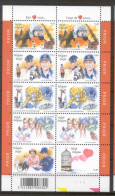 Belgium 2003 A Hart For ..... Sheetlet Of 10 Plate 1 MNH ** - 2001-2010