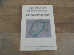 Aux Origines De Remiremont  LE SAINT MONT Régionalisme Vosges Archéologie Histoire Dommartin Eglise Chapelle Plan - Lorraine - Vosges