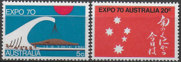 1970 Australia EXPO 2v. MNH S.G. N. 454/55 - Autres & Non Classés