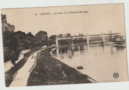 CPA - 78 - CHATOU - La Seine Et Le Nouveau Barrage - Pas Courant - 1933 - Chatou