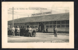 AK Puchheim, Kantine Des Gefangenenlagers Franziskaner-Leistbräu  - Guerra 1914-18