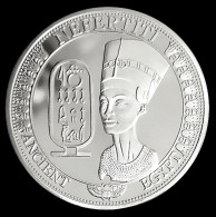 Pièce Médaille NEUVE Plaquée Argent - Reine Néfertiti Egypte - Autres & Non Classés