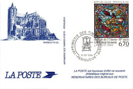 *Carte Souvenir Entier Postal - Cathédrale Du MANS (72) - Cachet Périgueux - Pseudo-interi Di Produzione Ufficiale