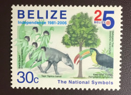 Belize 2006 30c Independence Anniversary Birds Animals Orchids Trees MNH - Sonstige & Ohne Zuordnung