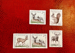 SUEDE 1992 5v Neuf MNH ** YT 1686 1700 Mi 1700 1703D Mammals Säugetiere Mammiferi Mammifère SWEDEN - Andere & Zonder Classificatie