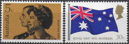 1970 Australia Royal Visit 2v. MNH S.G. N. 456/57 - Sonstige & Ohne Zuordnung