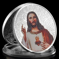 Pièce Médaille NEUVE Plaquée Argent - Jésus Christ Dieu La Nativité - Other & Unclassified