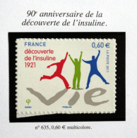 2011 - TIMBRES AUTOADHÉSIFS N° 635  - DÉCOUVERTE DE L'INSULINE 1921 - TB ETAT NEUF - Nuevos