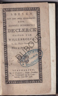 Willebroek - Leven Heer Joannes Benedictus De Clerck, Pastoor †1804 + Originele Foto  (W269) - Antiquariat