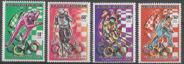 CENTRAFRIQUE - JEUX OLYMPIQUES D'HIVER A ALBERTVILLE - N° 829 A 830 ET PA 392 A 393 - NEUF** MNH - Hiver 1992: Albertville