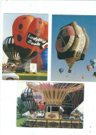 3  POSTCARDS   HOT AIR BALLOONS  PUBL BY PH TOPICS - Mongolfiere