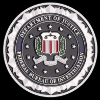 Pièce Médaille NEUVE Plaquée Argent - USA FBI Federal Bureau Of Investigation - Andere & Zonder Classificatie