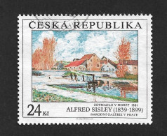 Czech Republic 2009 ⊙ Mi 614 Sc 3435 Alfred Sisley. Art Painting. Tschechische Republik. C2 - Usati