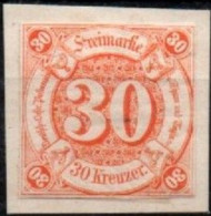 ALTDEUTSCHLAND , THURN UND TAXIS, 1859 - 1861, MI 25, 30  KREUZER, ZIFFER IM KREIS, UNGEBRAUCHT, - Mint