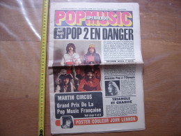 1971 Journal POPMUSIC SuperHebdo 86 Jeff Beck Zappa Canned Heat MANQUE POSTER - Musik