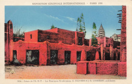 FRANCE - Paris - Exposition Coloniale Internationale - Les Boutiques Soudanaises - Colorisé -  Carte Postale Ancienne - Ausstellungen