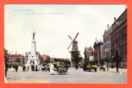 E-Pays Bas-33P28  ROTTERDAM, Caland Monument Met Molen Coolvest, Animation, Cpa Colorisée - Rotterdam