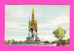 E-Royaume Uni-160P LONDON Albert Memorial, Cpa Colorisée BE - Autres & Non Classés