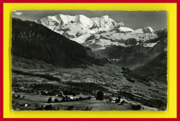 E-Suisse-143P Die BLUMLISALP, Landschaft Bei AESCHI -Thunersee-, Vue Générale Sur La Ville, Type Photo - Sonstige & Ohne Zuordnung