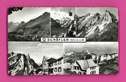 E-Suisse-146P SCHAFLER, BERGSTATION EBENALP, Vues Diverses, Chalets, Hôtel, Téléphérique, Type Photo - Altri & Non Classificati