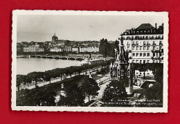 E-Suisse-Geneve-41P La Place Des Alpes Et Le Monument Brunswick, Panorama, Type Photo (état) - Sonstige & Ohne Zuordnung