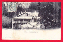 E-Suisse-487P23 VALLORBE Le Chalet Ladernier, Petite Animation, Cpa - Autres & Non Classés