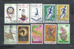 TEN AT A TIME - MALAWI - LOT OF 10 DIFFERENT  11 -  POSTALLY USED OBLITERE GESTEMPELT USADO - Malawi (1964-...)