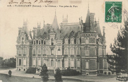 FRANCE - Flixecourt - Vue Sur Le Château Prise Du Parc -  Carte Postale Ancienne - Flixecourt