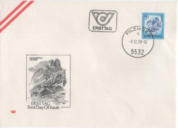 Austria Osterreich 1978 FDC Salzburg, Bischofsmütze Im Dachsteinmassiv, Canceled In Filzmoos - FDC