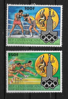 PA - 1980- N°224 à 225**MNH - Jeux Olympiques De Moscou - Zentralafrik. Republik