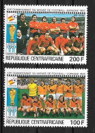 PA - 1981- N°234 à 235**MNH - Coupe Du Monde De Football En Espagne - Central African Republic