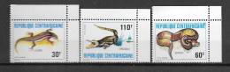 PA - 1981- N°40 à 242**MNH - Reptiles - Centrafricaine (République)