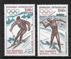 PA - 1968 - N°57 à 58**MNH - Jeux Olympiques De Grenoble - Zentralafrik. Republik