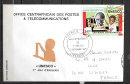 FDC - 1971 - UNESCO - 3 - Zentralafrik. Republik